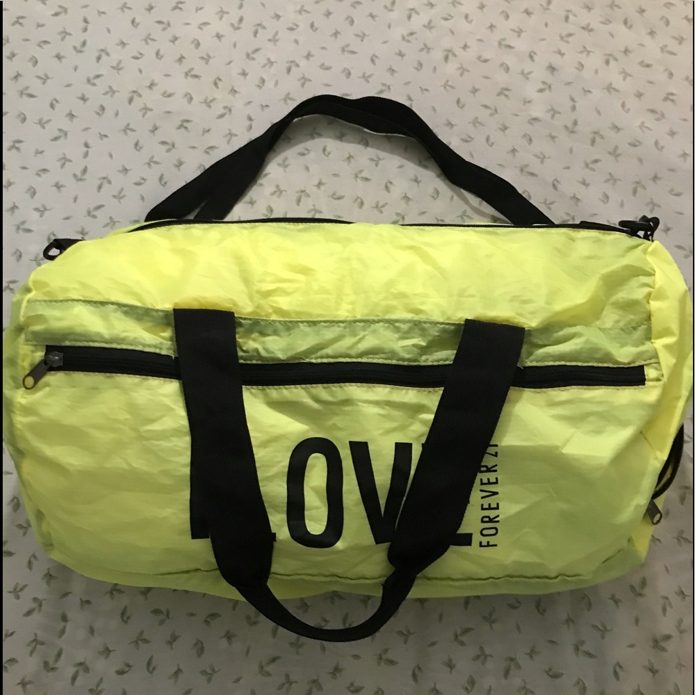 Forever 21 Gym bag with side pocket
